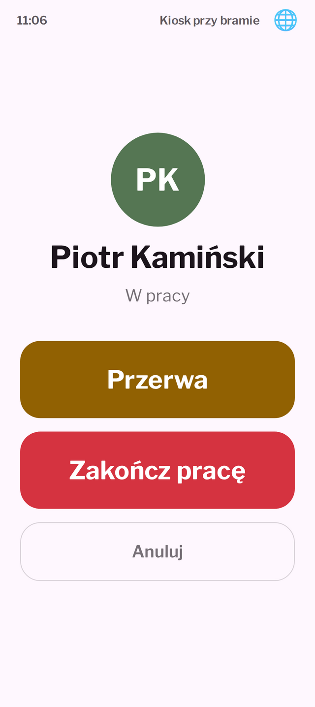Rejestracja czasu pracy (2)