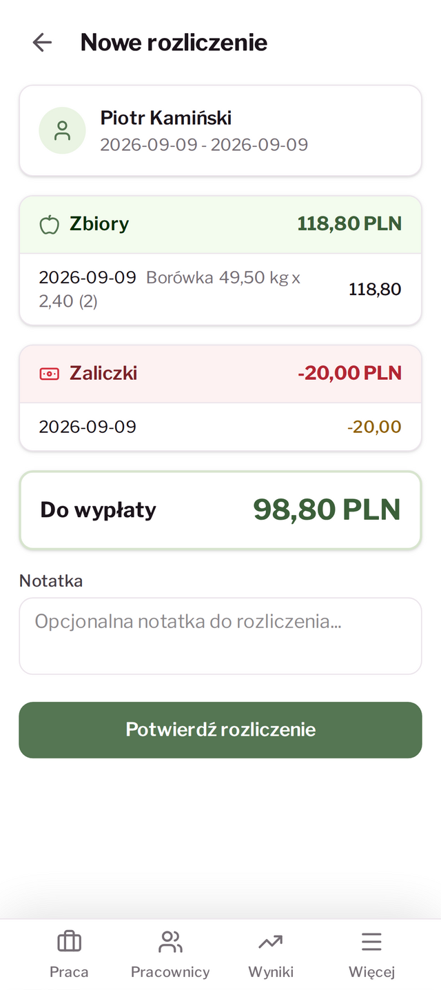 Rozliczenia i zaliczki